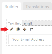 Edit text input field element.
